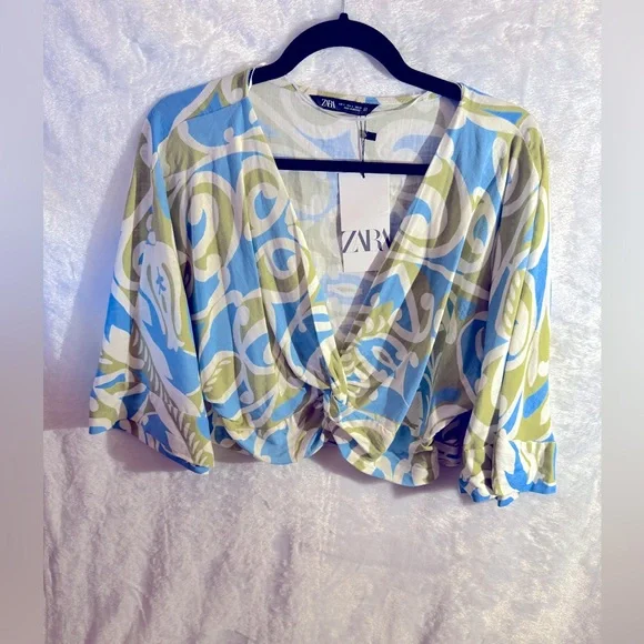 ZARA Crop Top and Wrap Skirt - Matching Set - Picture 6 of 9